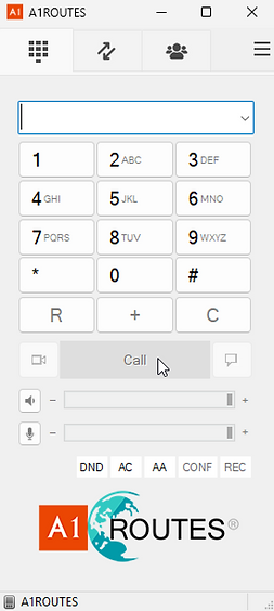 A1Phone softphone app screenshot